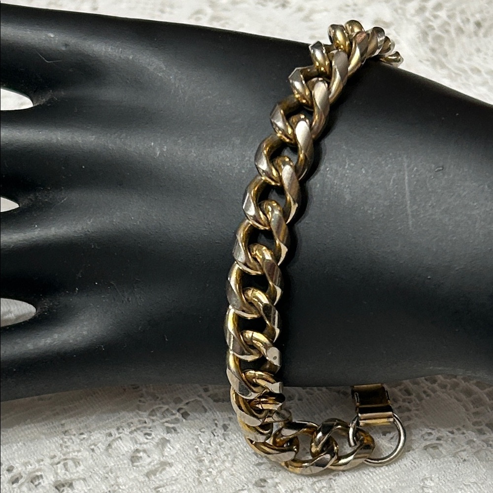 Two-Tone Chain Bracelet for Men